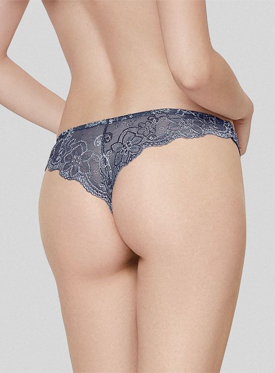 Нежные кружевные трусики-бразилиана 14