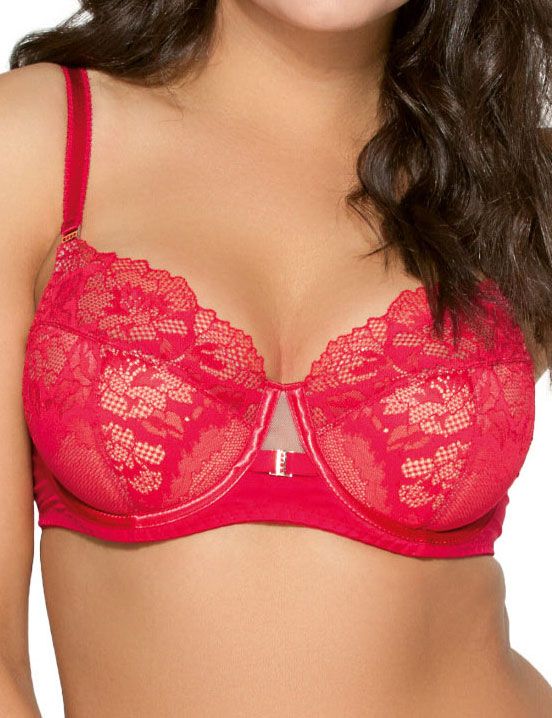 Стильный бюстгальтер на косточках с кружевом 6
