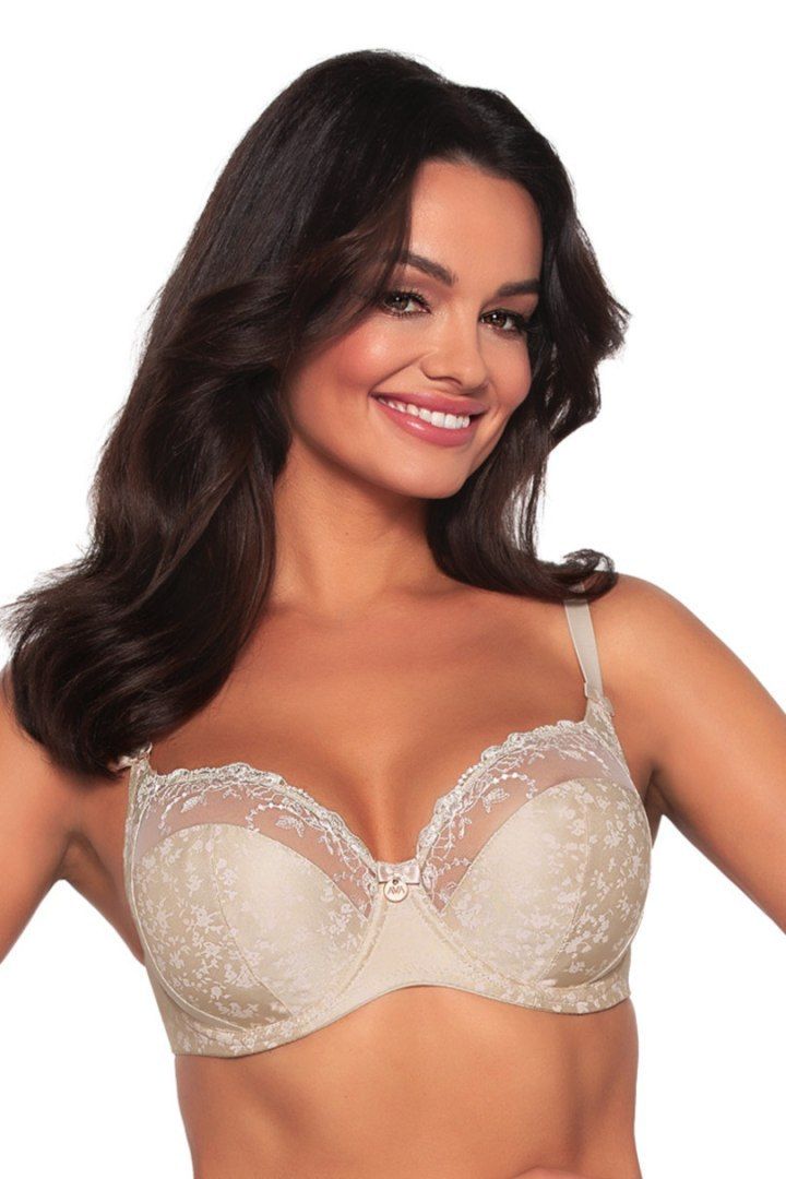 Бюстгальтер с мягкой чашкой, мелкими цветами и вышивкой 2