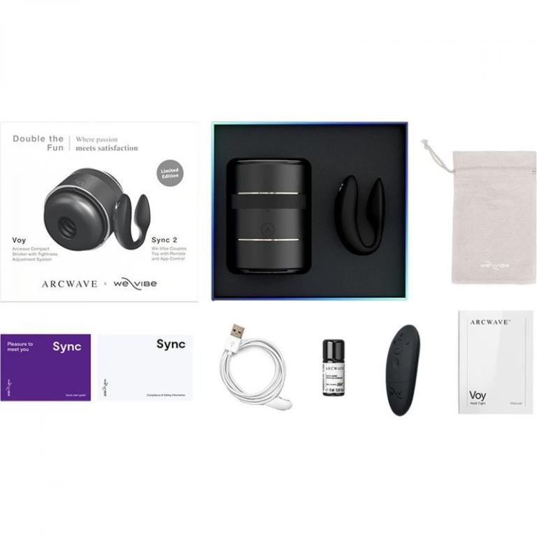 Набор для пар Double the Fun: мастурбатор ARCwave Voy и вибратор We-Vibe Sync 2 5