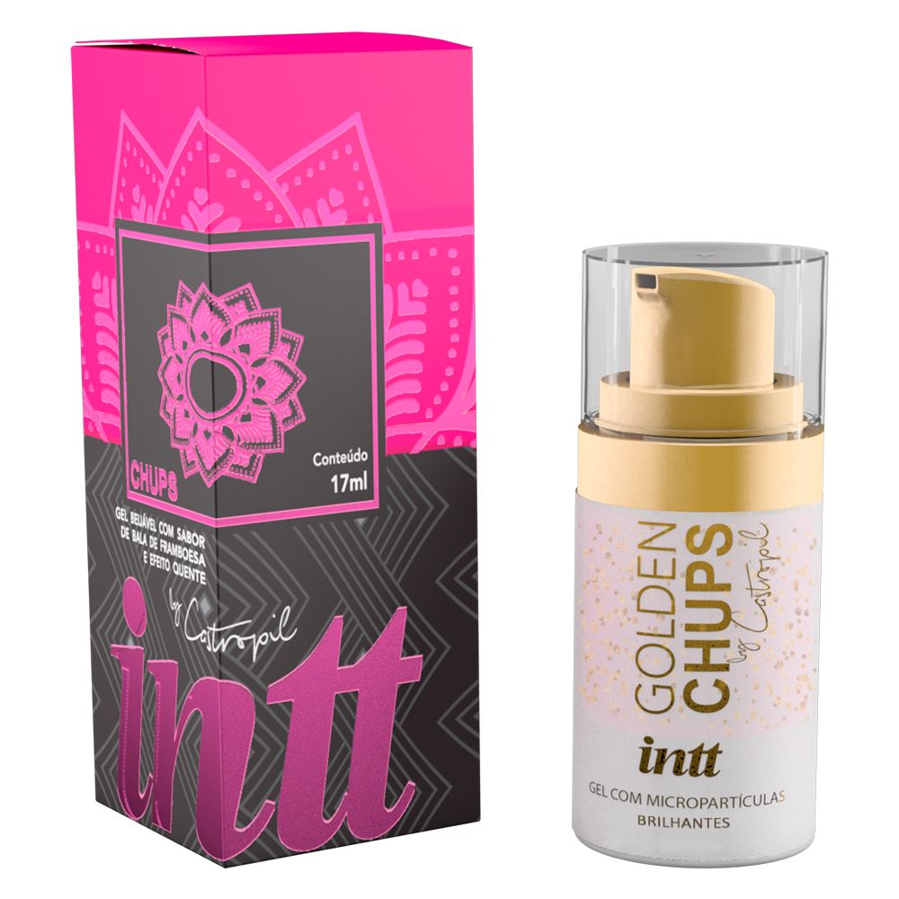 Возбуждающий гель Golden Chups с малиновым ароматом - 17 мл. 1