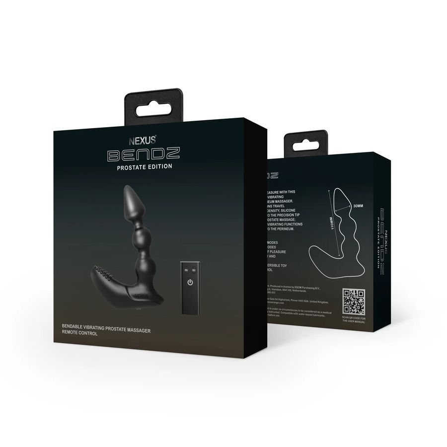 Черный вибростимулятор Nexus Bendz Prostate Edition - 14,1 см. 4