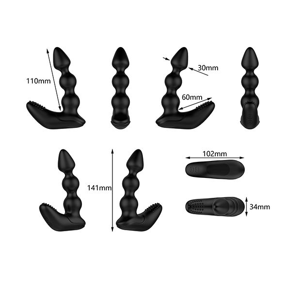 Черный вибростимулятор Nexus Bendz Prostate Edition - 14,1 см. 5