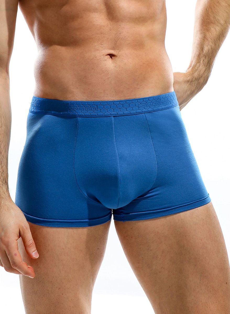 Мужские трусы-боксеры с фактурной широкой мягкой резинкой 1