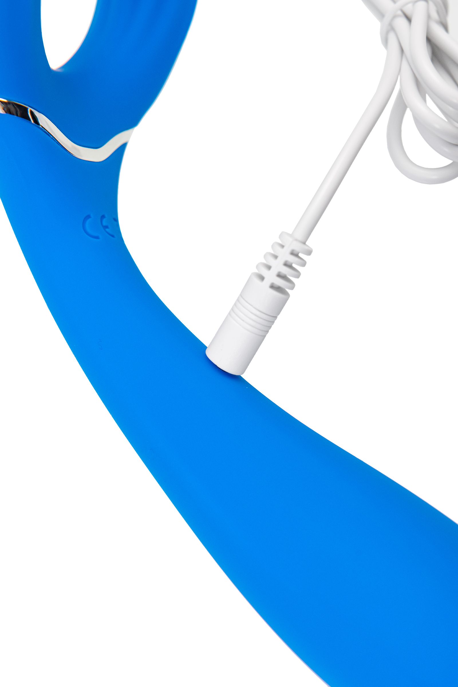 Голубой многофункциональный вибратор Whally - 18,5 см. 11