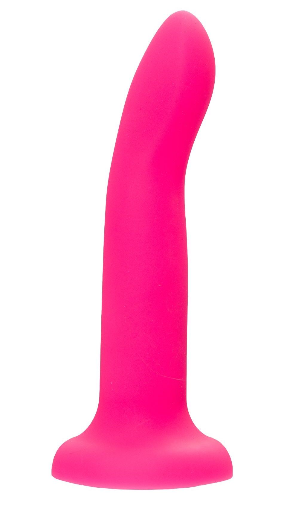 Ярко-розовый, светящийся в темноте фаллоимитатор Bucky Glow - 14 см. 1