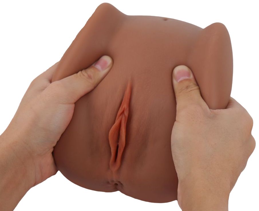 Мастурбатор Black Beauty - вагина и анус 2