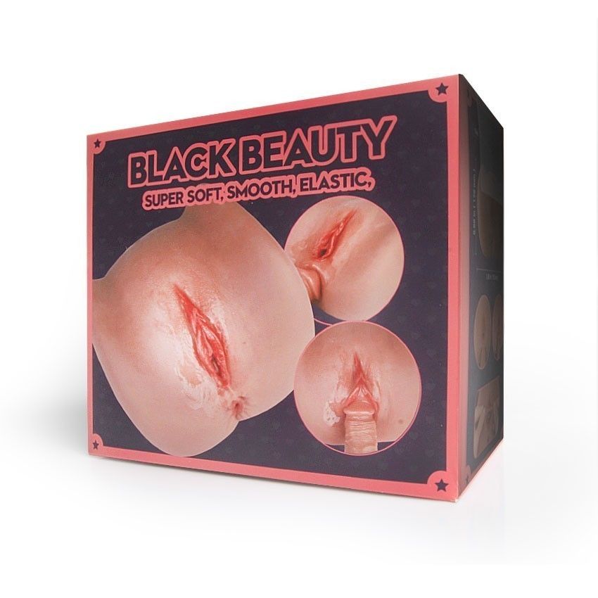 Мастурбатор Black Beauty - вагина и анус 3
