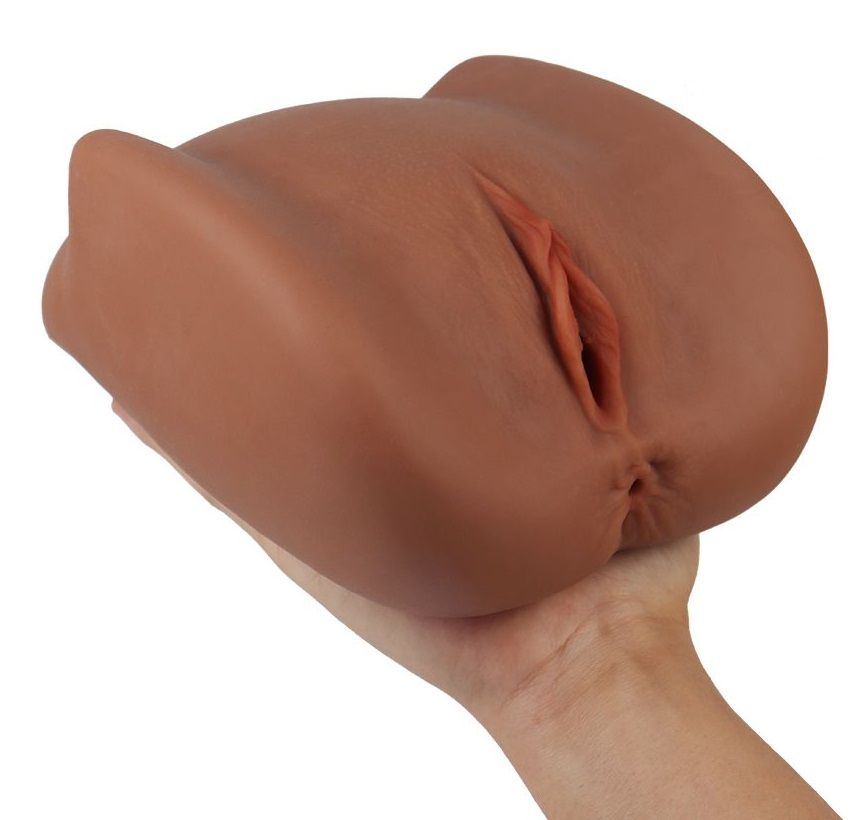 Мастурбатор Black Beauty - вагина и анус 1