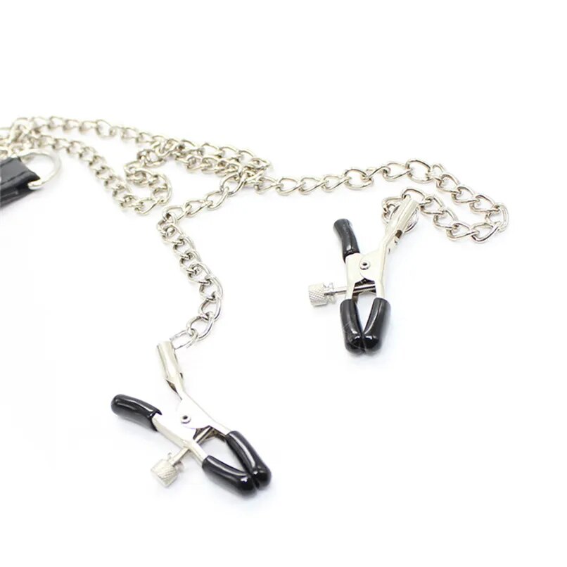 Зажимы для сосков с ремешком и кольцом для пениса 3