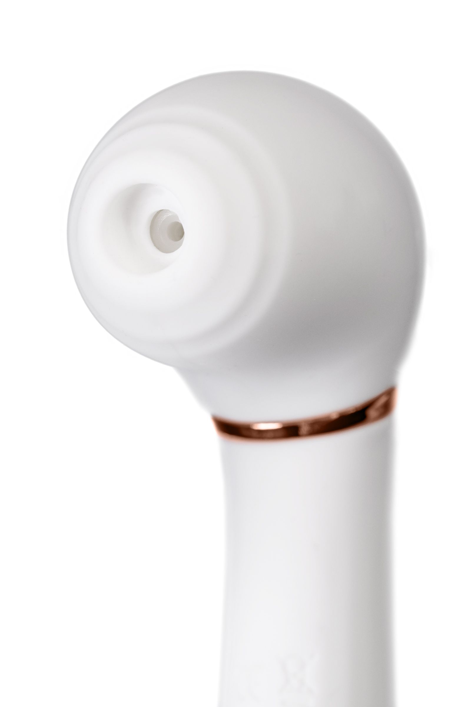 Белый вибратор с вакуумной стимуляцией Jasmine - 23 см. 11