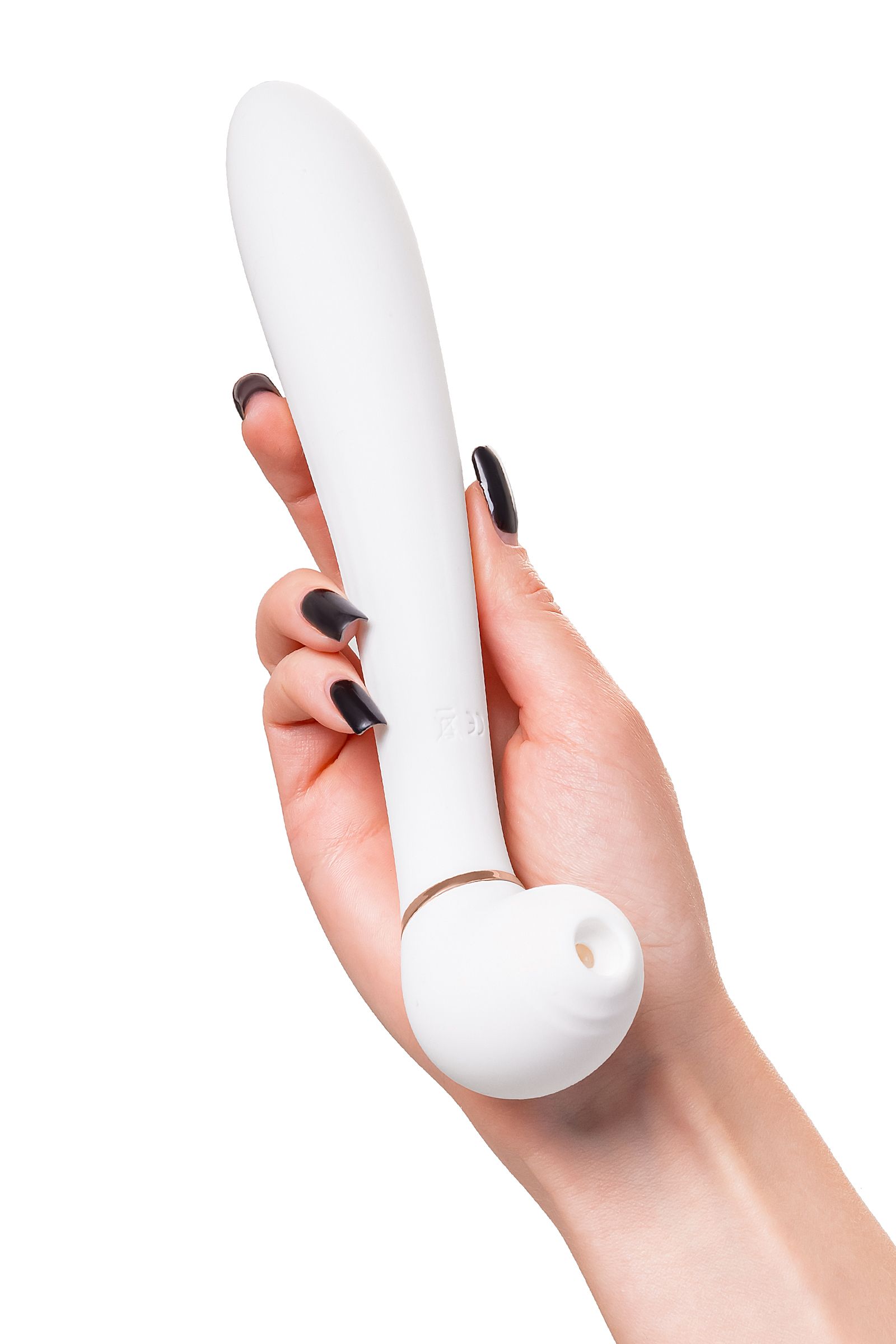 Белый вибратор с вакуумной стимуляцией Jasmine - 23 см. 7