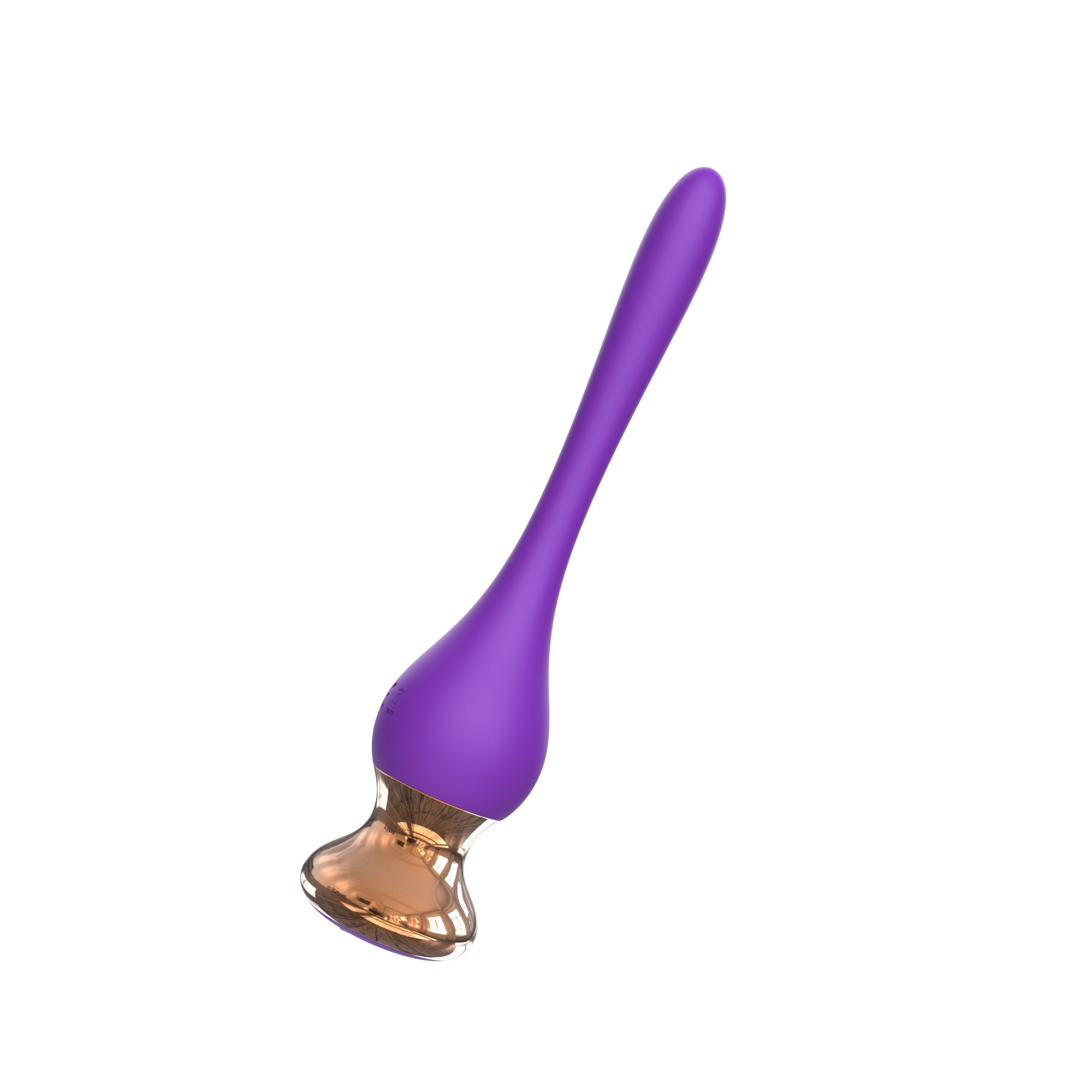 Фиолетовый вибромассажер Nipple Vibrator - 14,5 см. 4