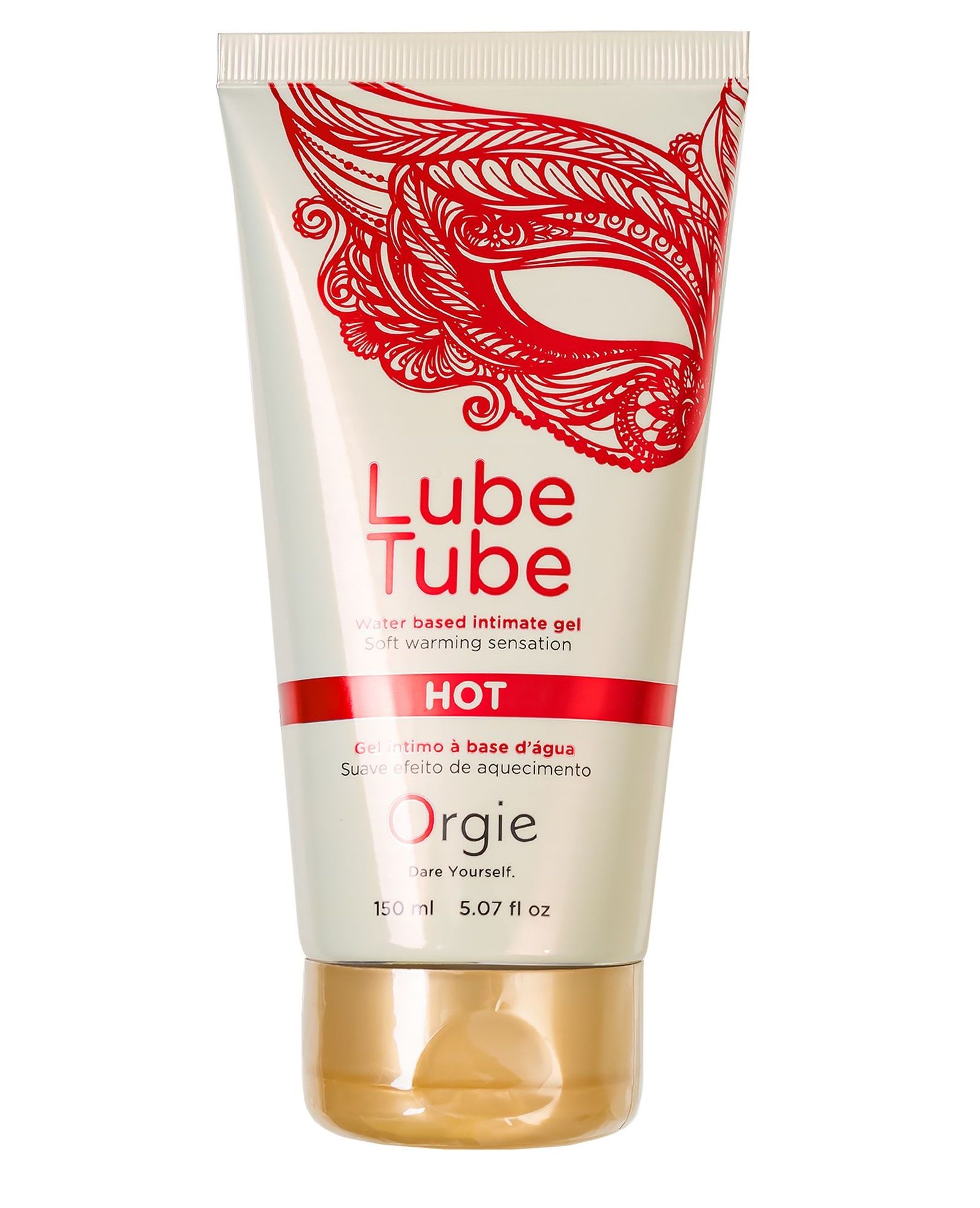 Интимный гель на водной основе Lube Tube Hot с разогревающим эффектом - 150 мл. 1