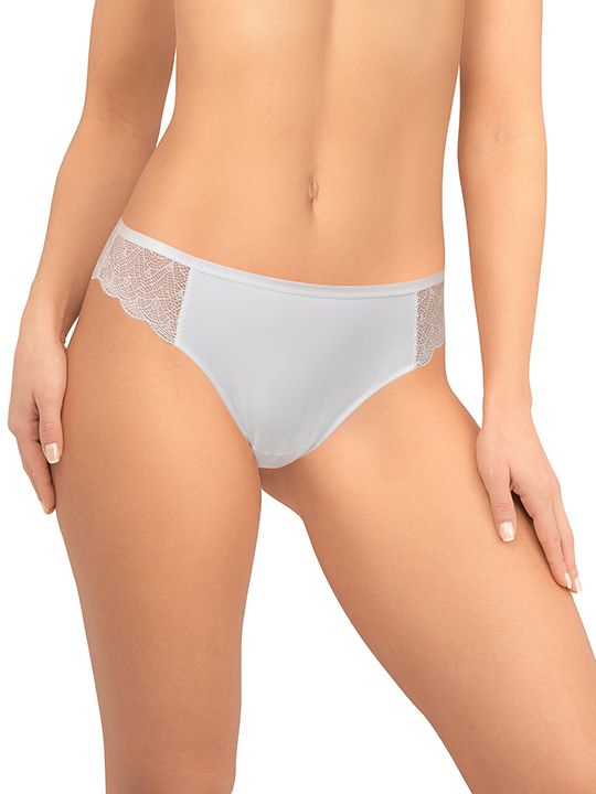 Трусики-бразилиана из кружева и микрофибры 5