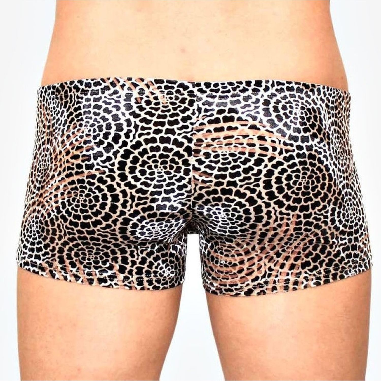 Мужские трусы-боксеры с велюровым цветочным узором 3