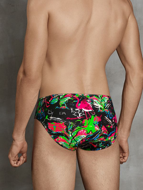 Мужские трусы-слипы с принтом Doreanse Flamingo 2