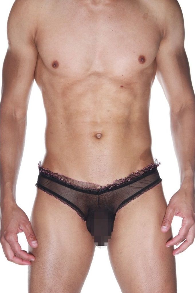 Мужские полупрозрачные трусы-слипы 1