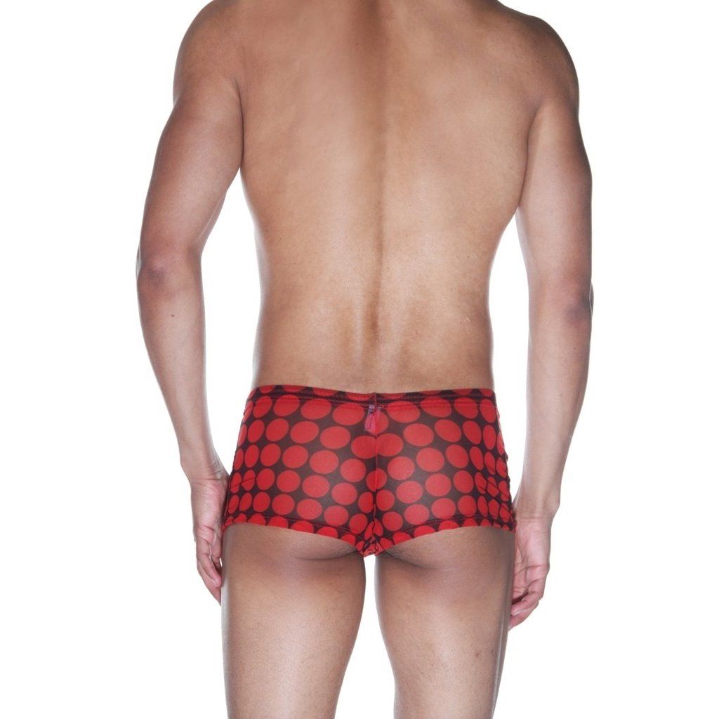 Мужские трусы-боксеры из полупрозрачной ткани в горох 2