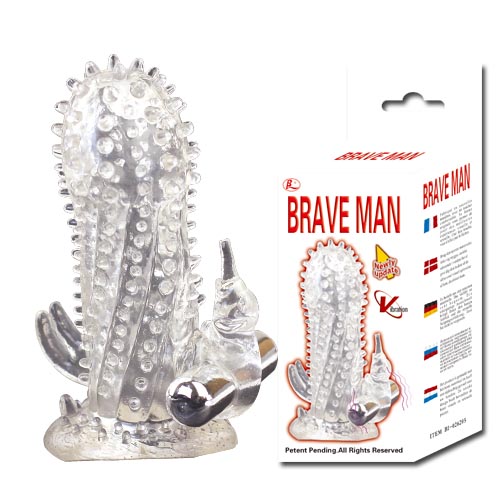 Насадка-удлинитель с пупырышками, усиками и вибрацией 1