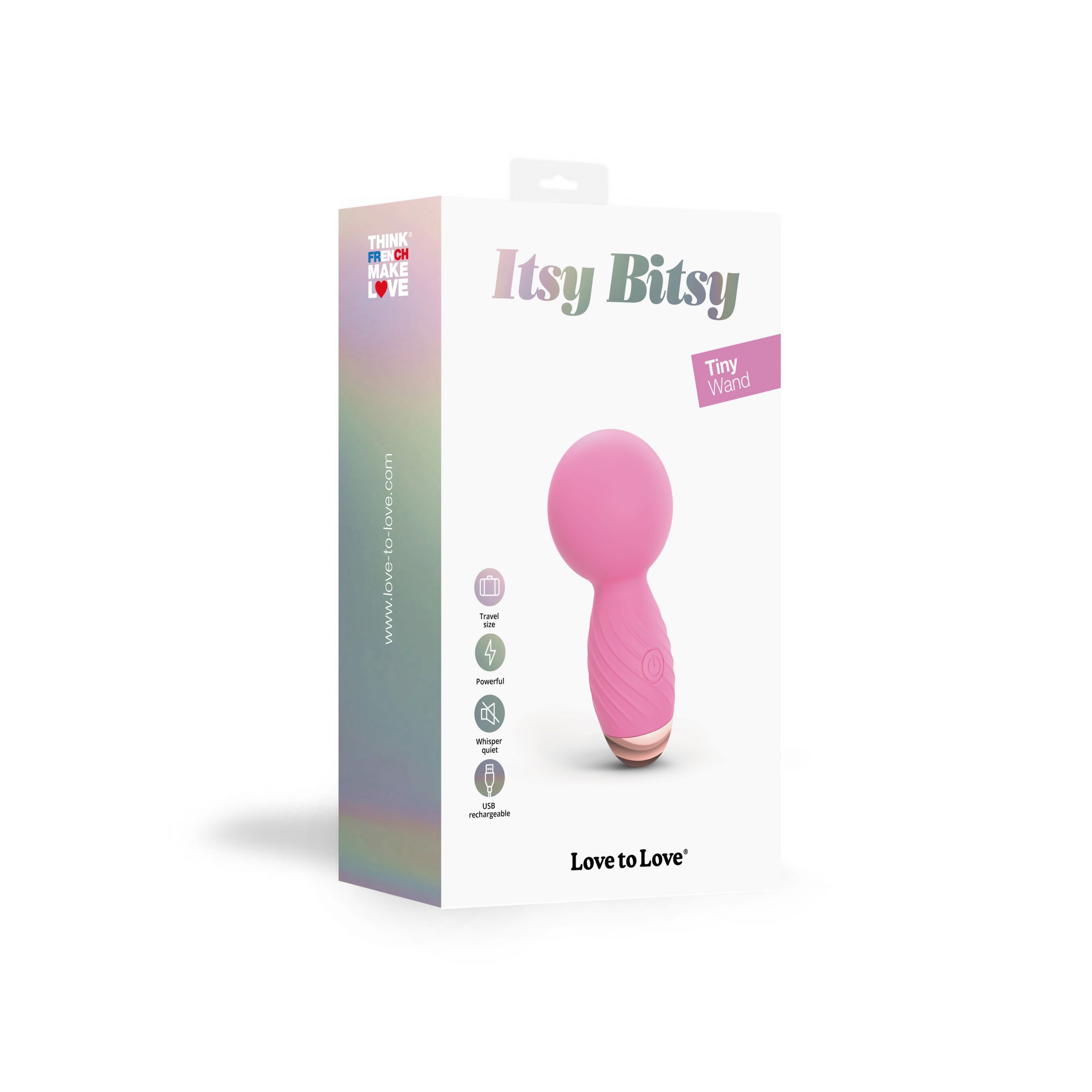 Розовый мини-wand вибратор Itsy Bitsy Mini Wand Vibrator 5