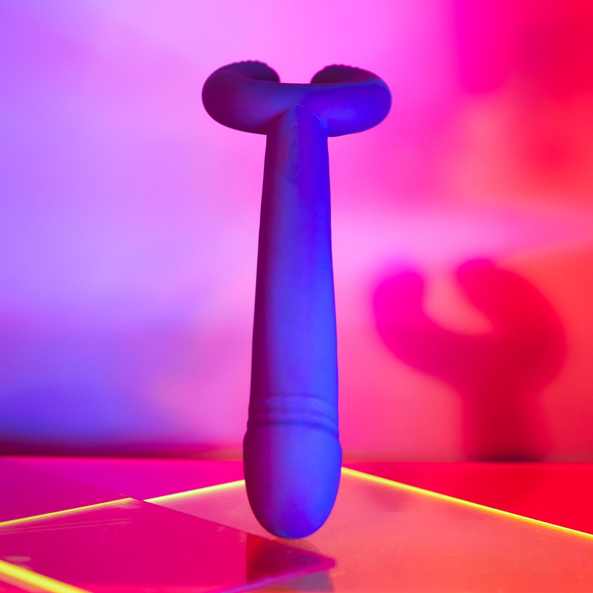 Темно-синий вибратор для пар Please Me Multi Vibrator 6