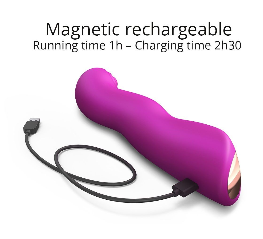 Лиловый вибратор с 3 моторами Swap 5