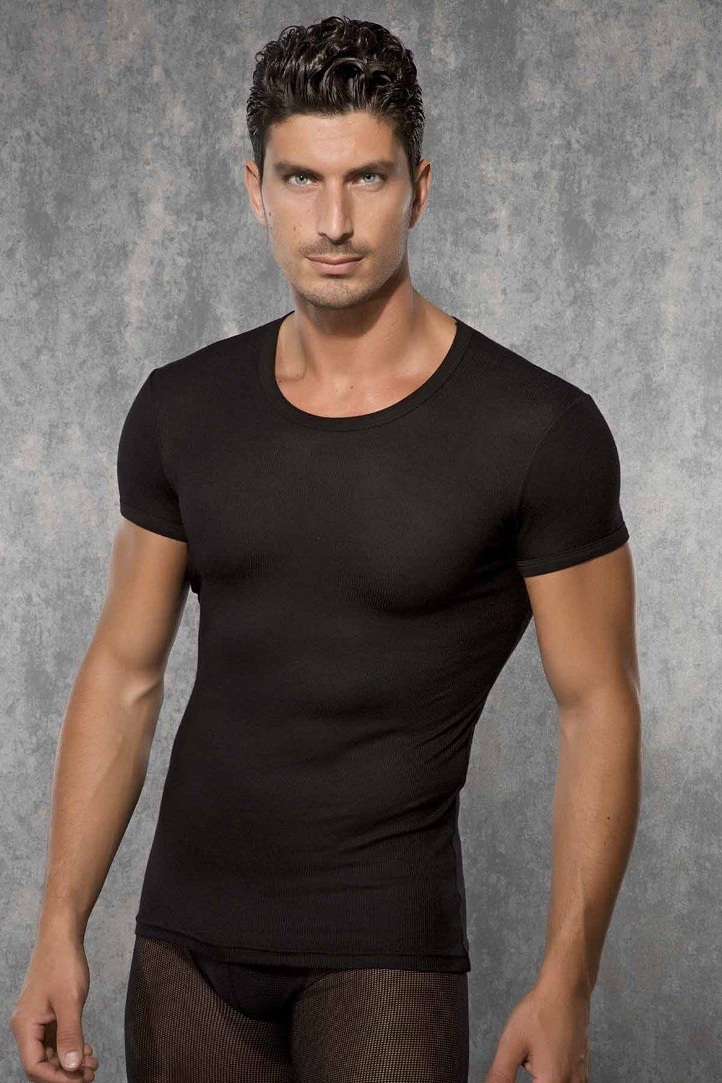 Мужская обтягивающая футболка в мелкий рубчик Doreanse Ribbed Modal 5