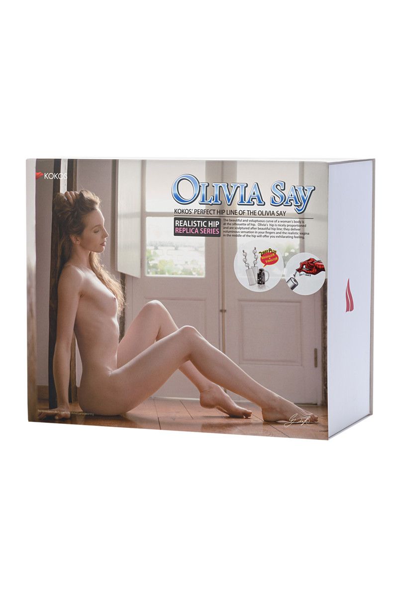 Вибрирующий мастурбатор-полуторс Olivia Say: вагина и анус 9