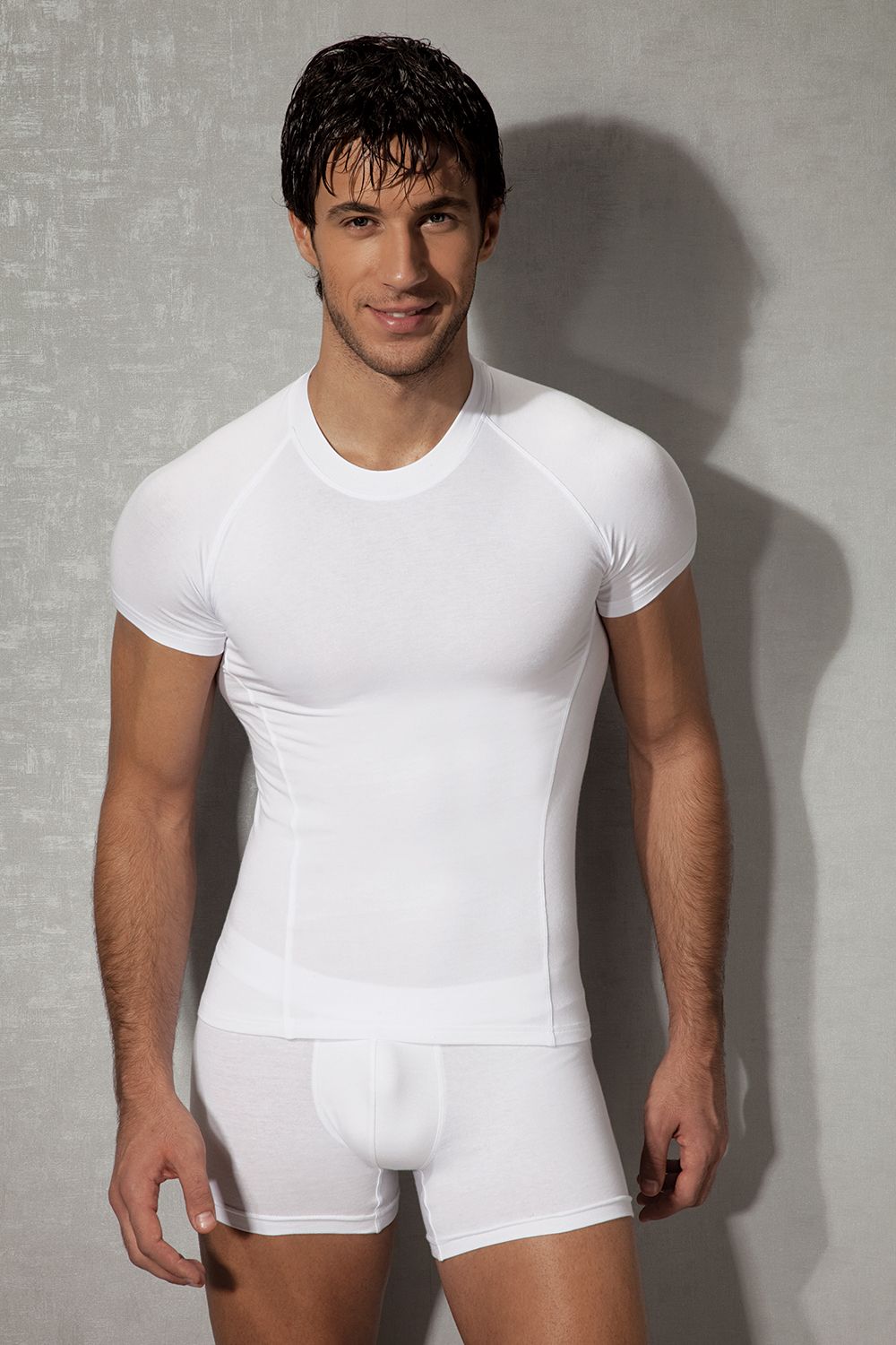 Футболка из хлопково-модальной ткани Doreanse Essentials 7