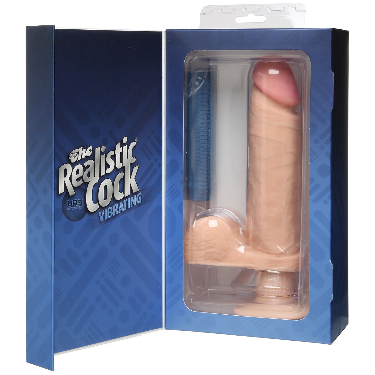 Вибромассажер-реалистик на присоске The Realistic Cock ULTRASKYN Vibrating 8”- 23,5 см. 3