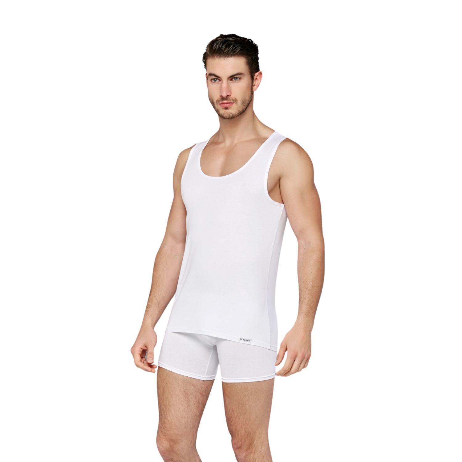 Классическая мужская майка +size с круглым вырезом Doreanse Weekend 1