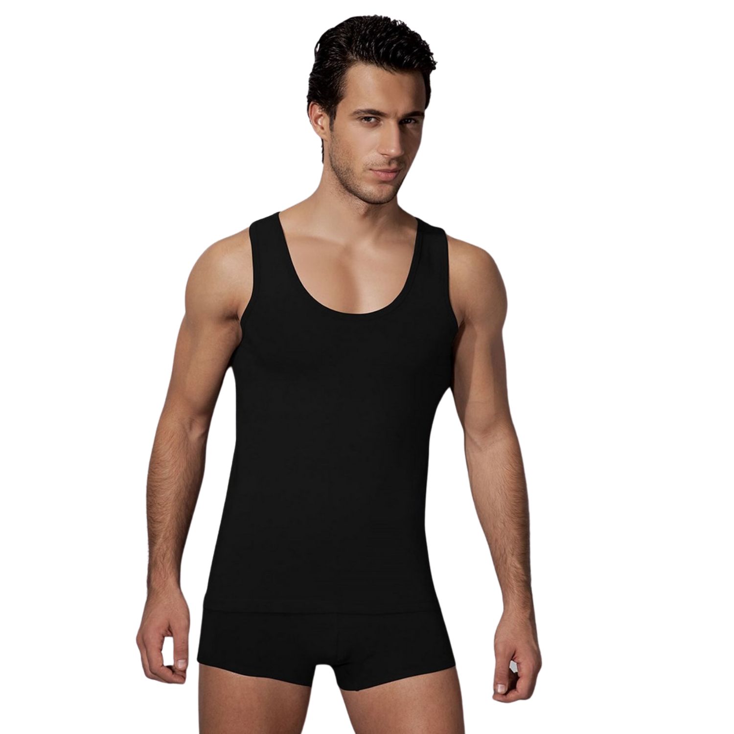 Классическая мужская майка +size с круглым вырезом Doreanse Weekend 3