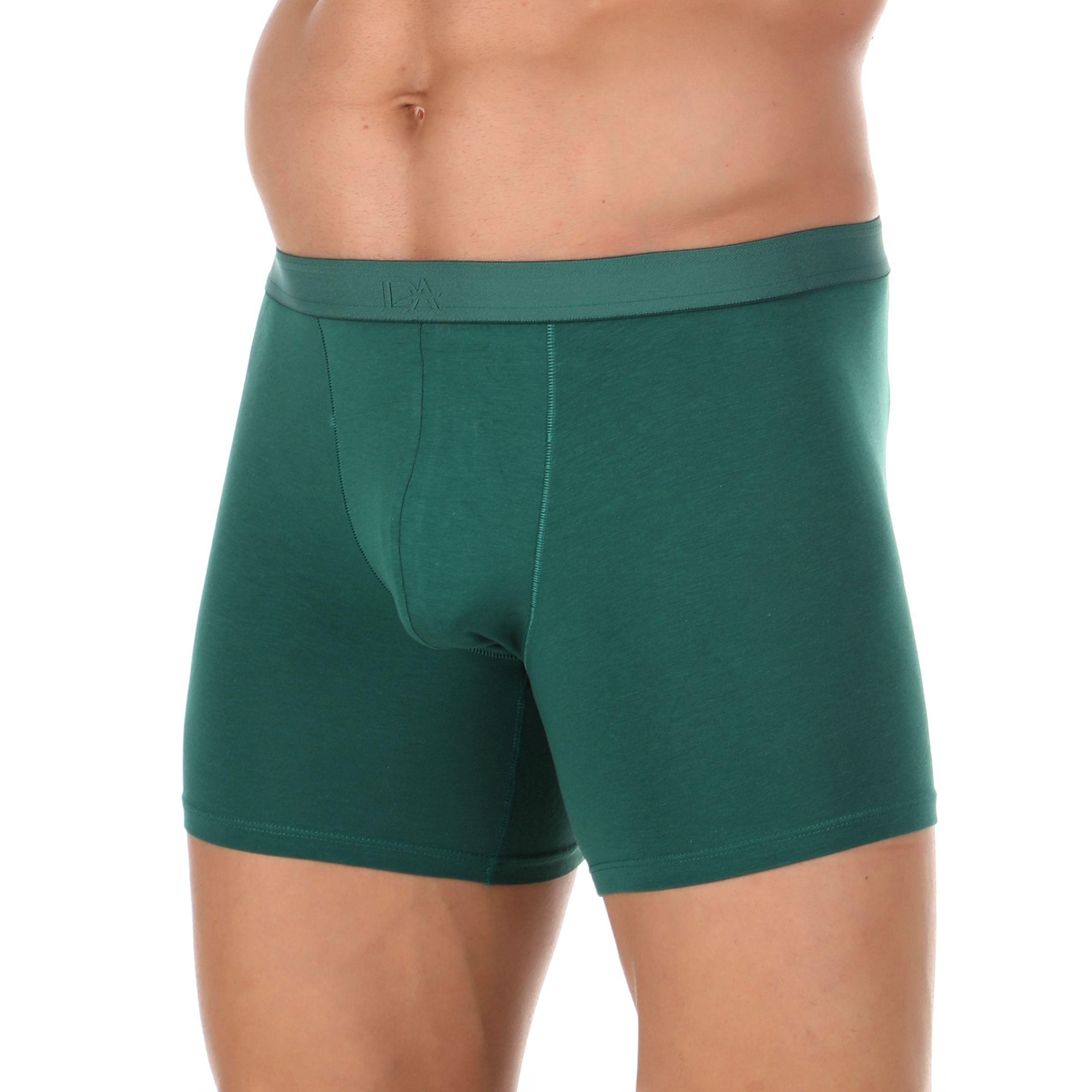 Набор из 3 мужских трусов-боксеров: зелёных, синих и бордовых 2