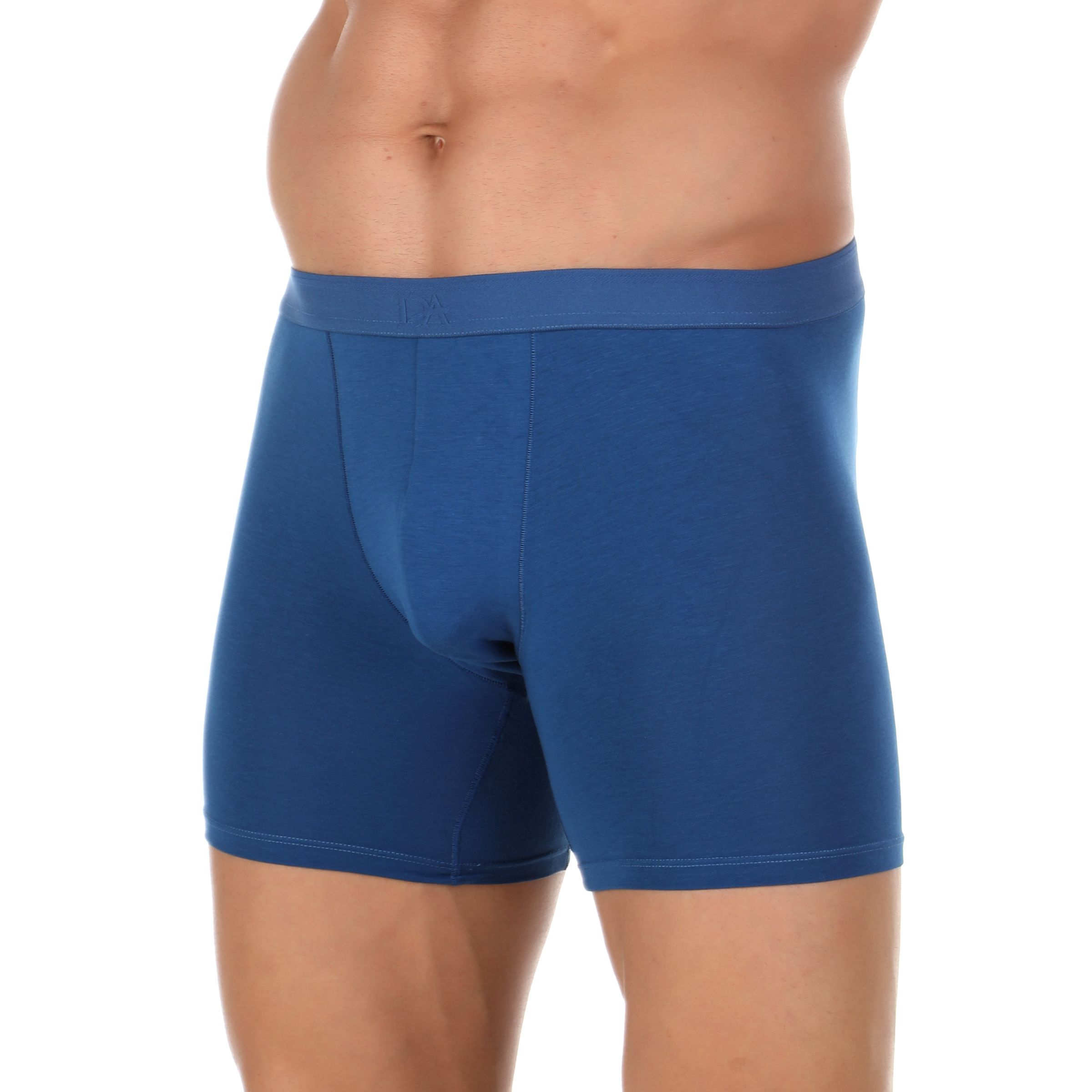 Набор из 3 мужских трусов-боксеров: зелёных, синих и бордовых 4