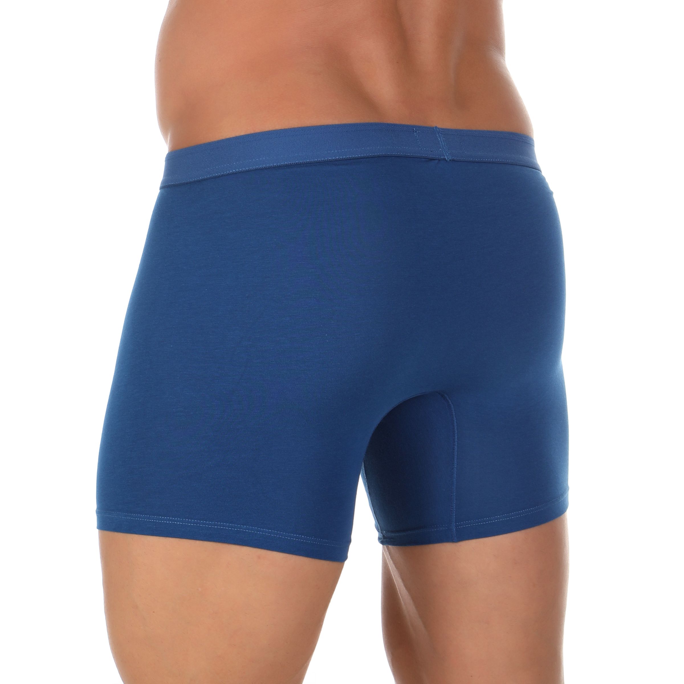 Набор из 3 мужских трусов-боксеров: зелёных, синих и бордовых 5