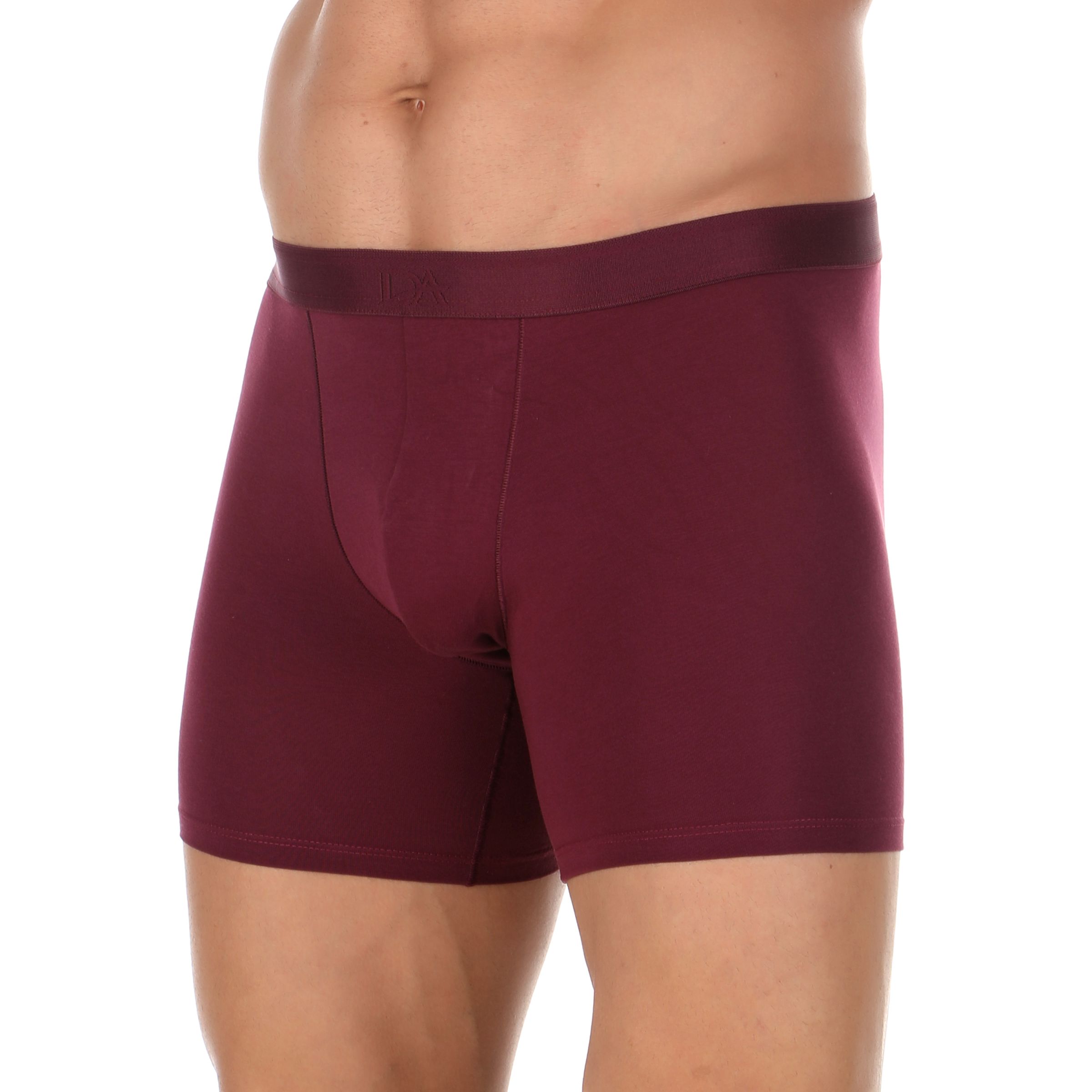 Набор из 3 мужских трусов-боксеров: зелёных, синих и бордовых 6