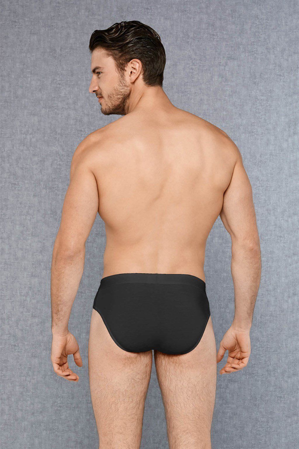 Набор из 3 трусов-брифов Doreanse Basic Cotton: темно-серые, бордовые, темно-синие 6