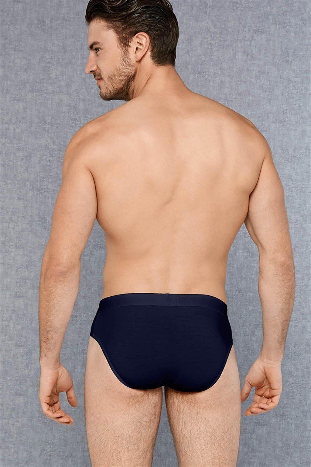 Набор из 3 трусов-брифов Doreanse Basic Cotton: темно-серые, бордовые, темно-синие 2