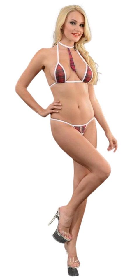 Женский клетчатый костюм ученицы 1