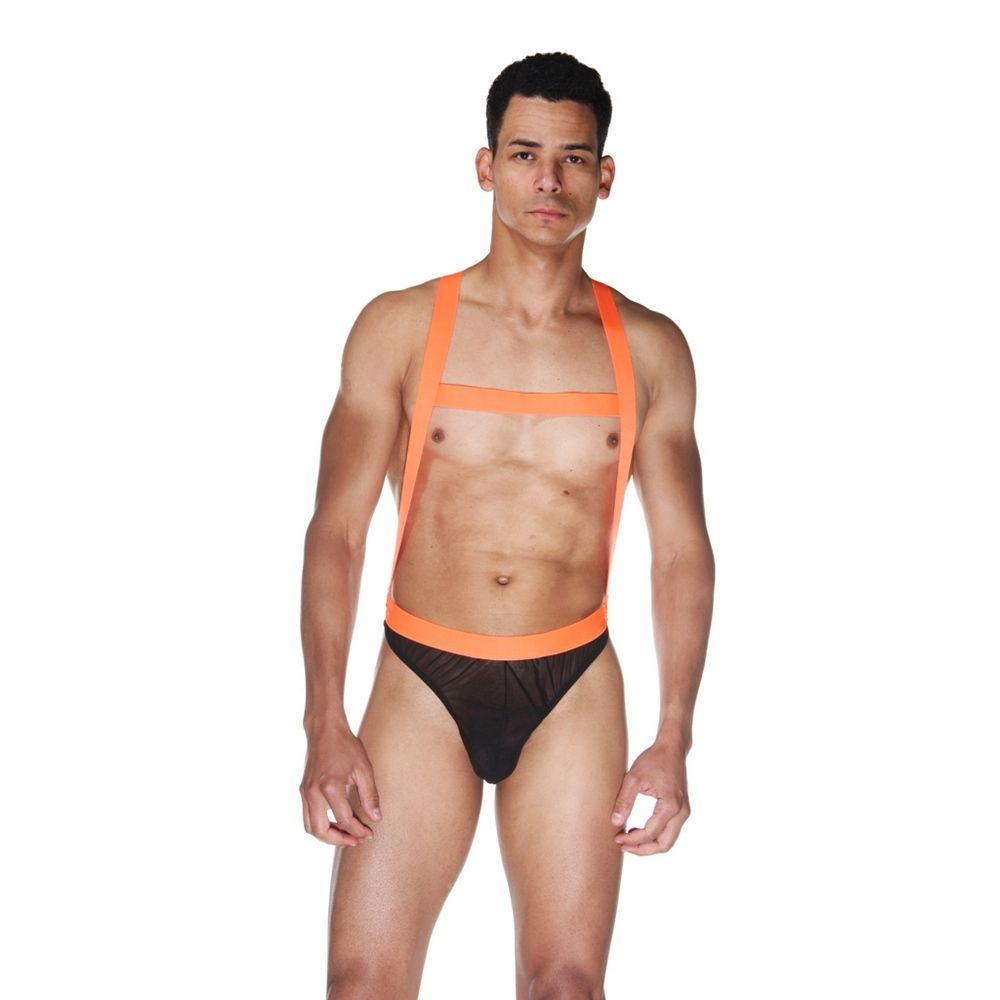 Оригинальное боди с яркими лямками 1