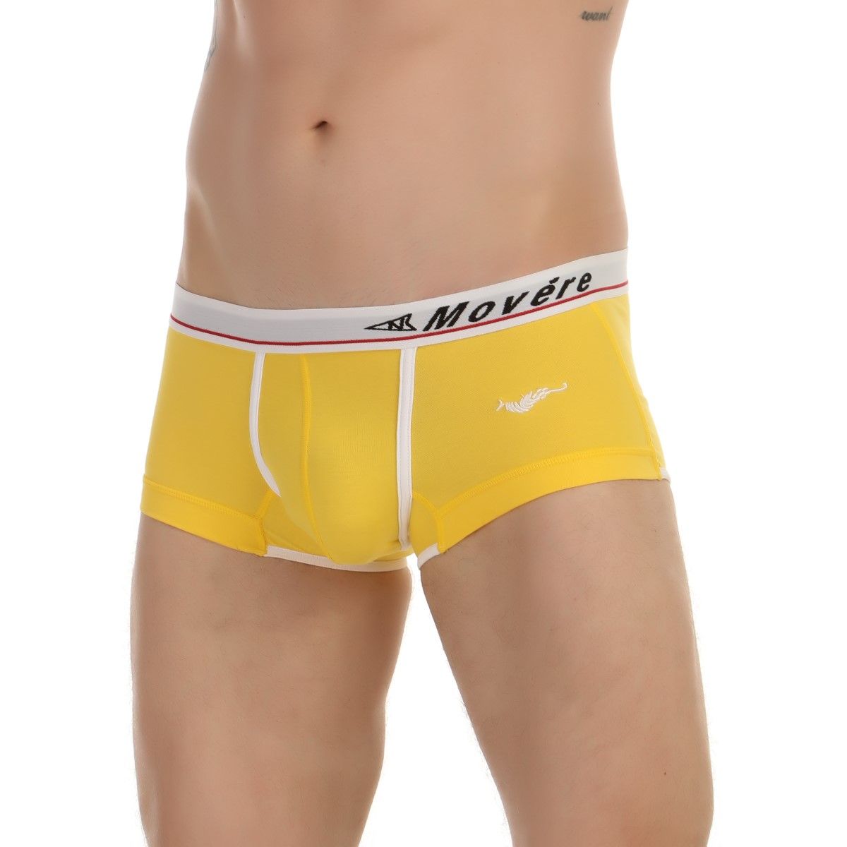 Желтые трусы-хипсы с контрастной отделкой Movere 1