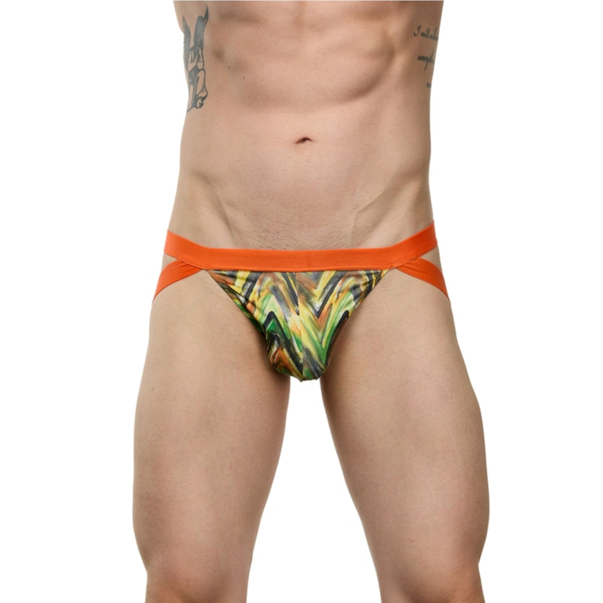 Яркие мужские трусы-джоки с принтом 1