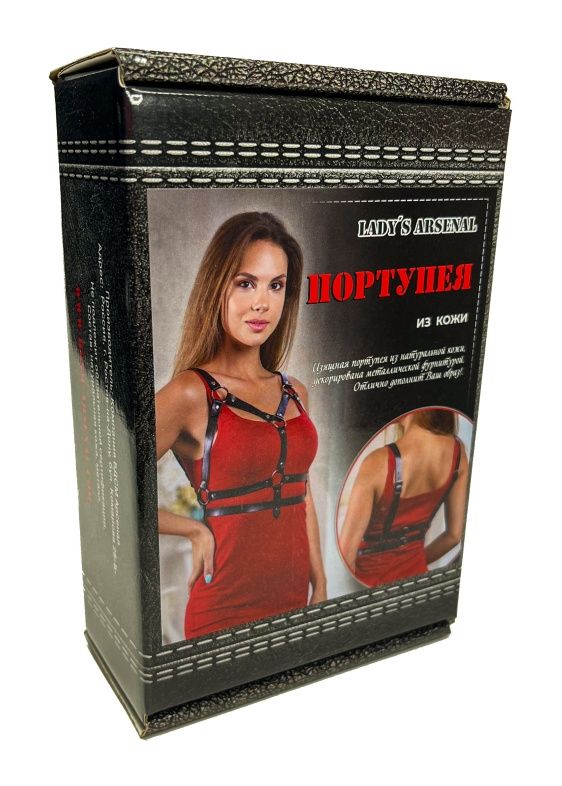 Изящная портупея из натуральной кожи 3