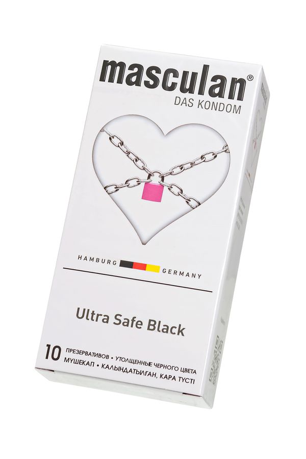 Ультрапрочные презервативы Masculan Ultra Safe Black - 10 шт. 2
