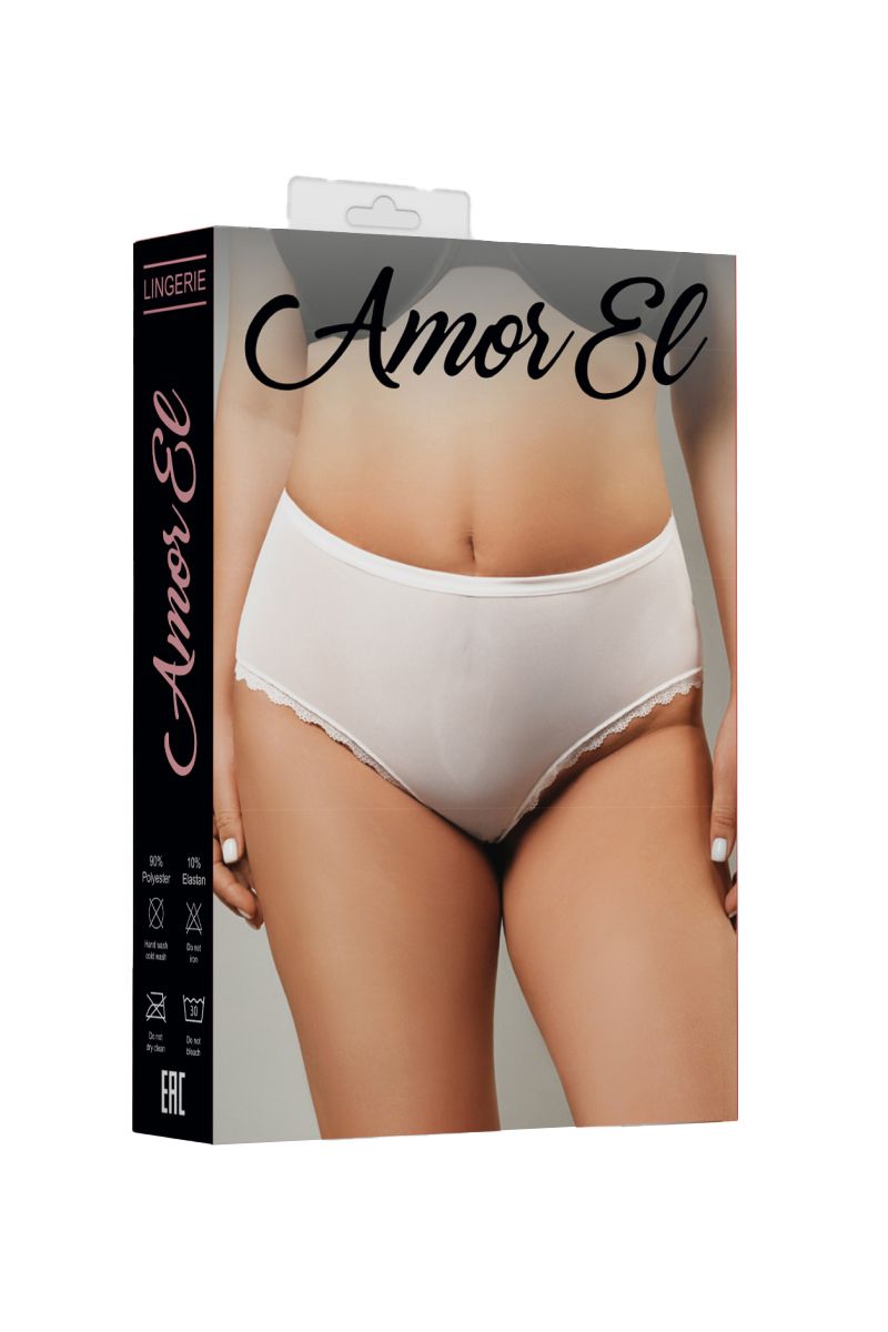 Высокие трусики из полупрозрачной сетки и кружева 3