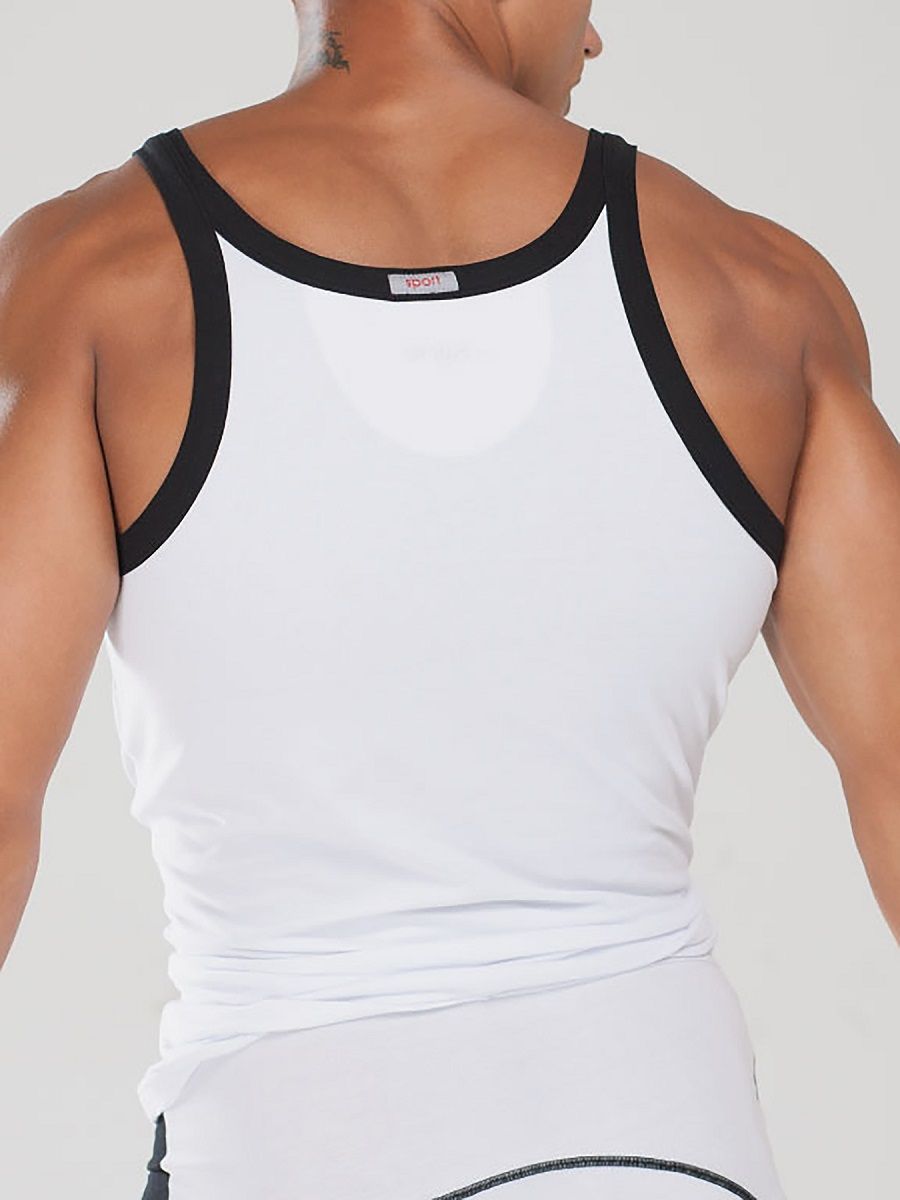 Мужская майка с контрастной окантовкой 2