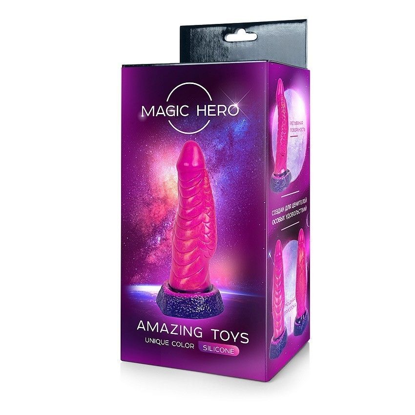 Розовый фантазийный фаллоимитатор - 17,5 см. 3