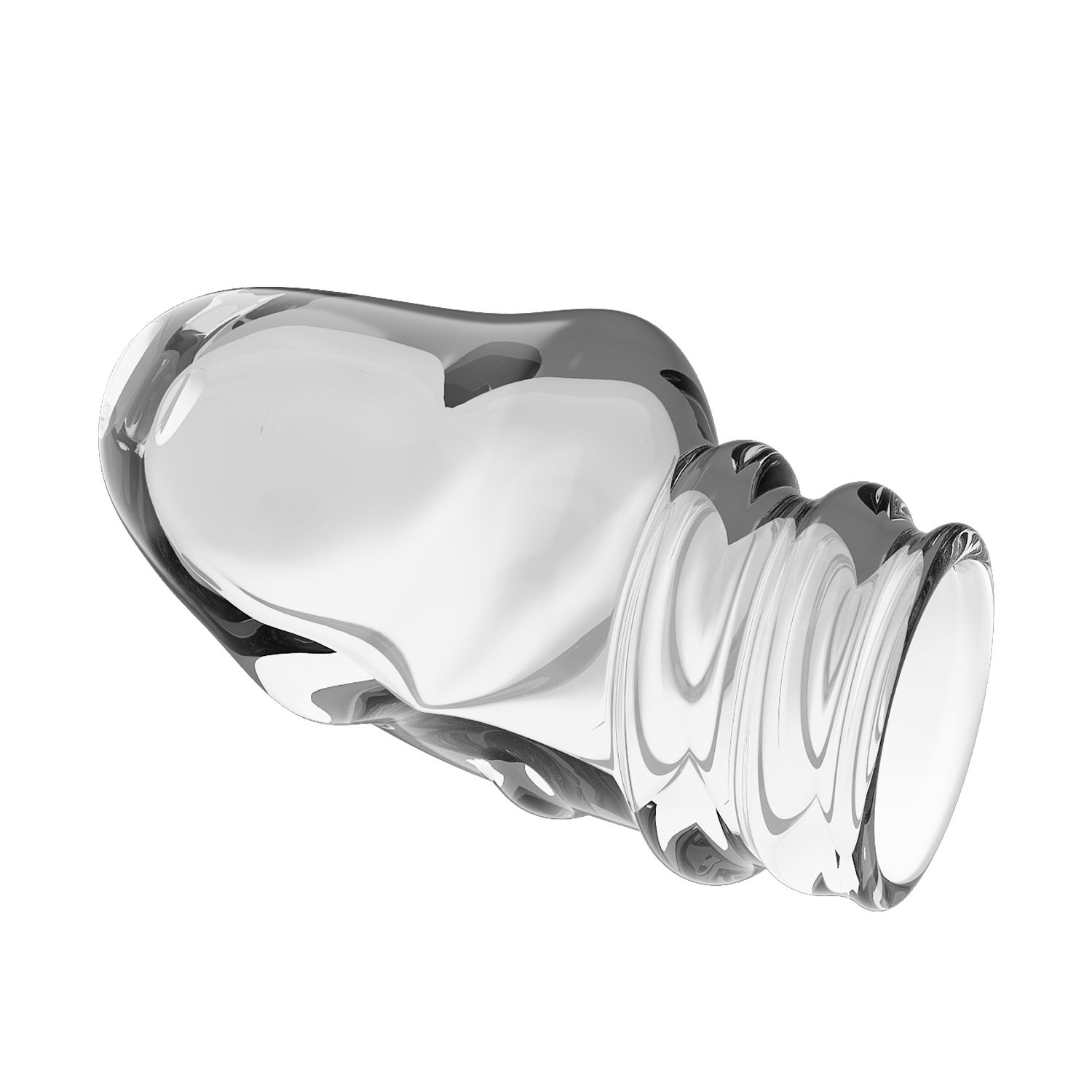 Прозрачная утолщающая насадка на пенис Jeremy - 7 см. 4