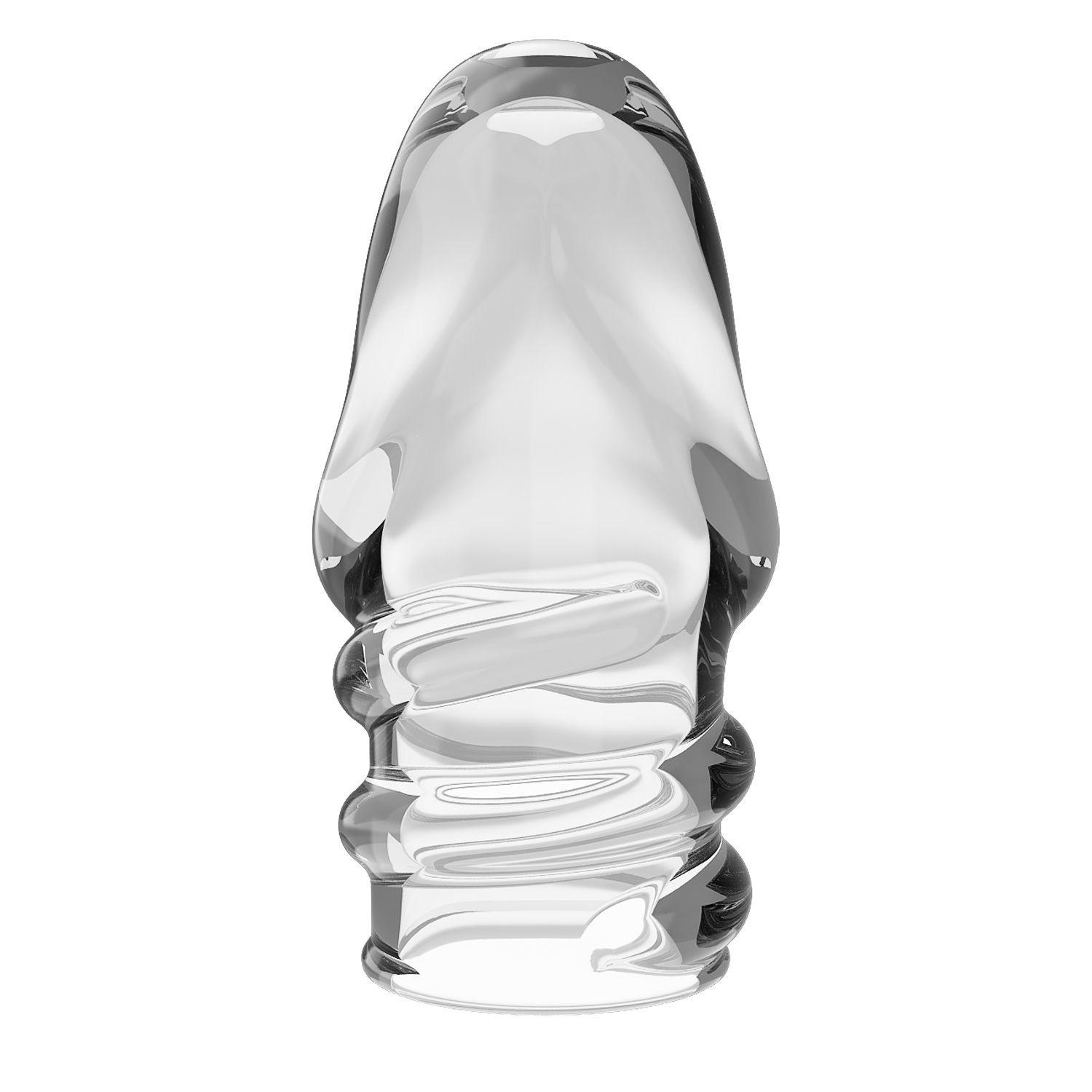 Прозрачная утолщающая насадка на пенис Jeremy - 7 см. 5